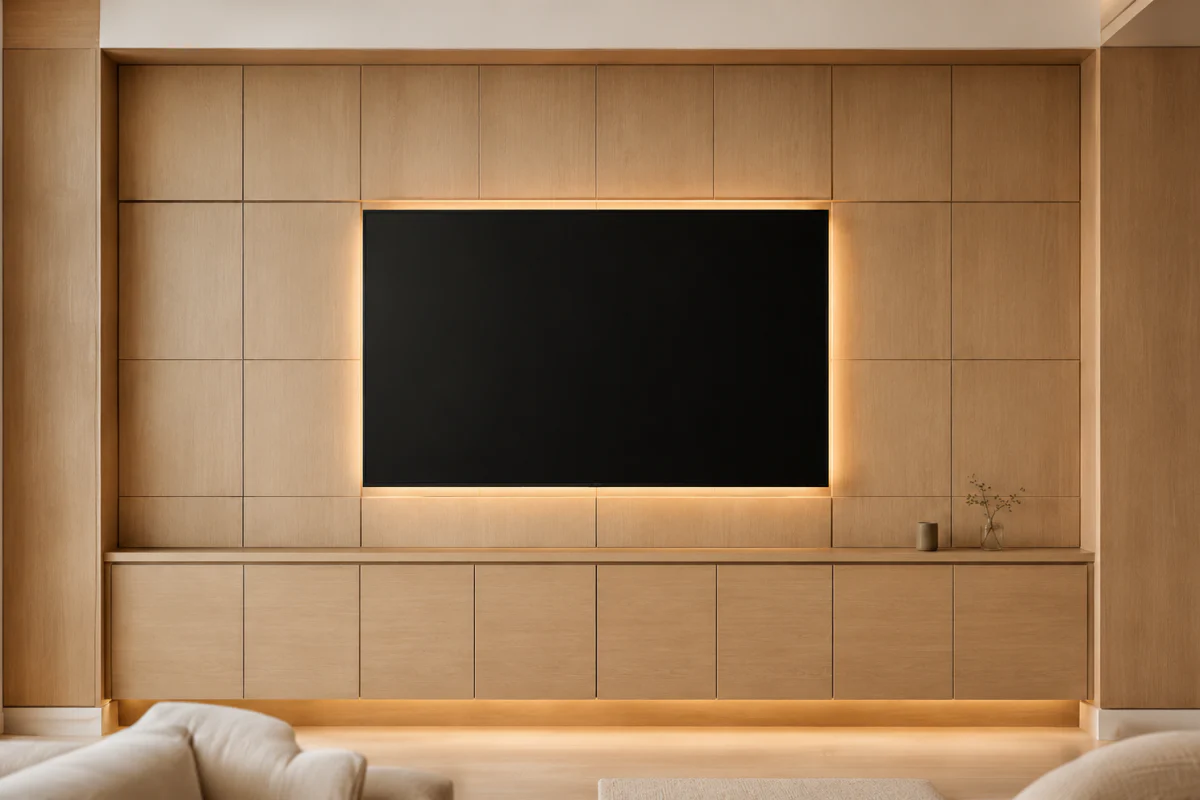 Full Storage Wall entertainment center direction.