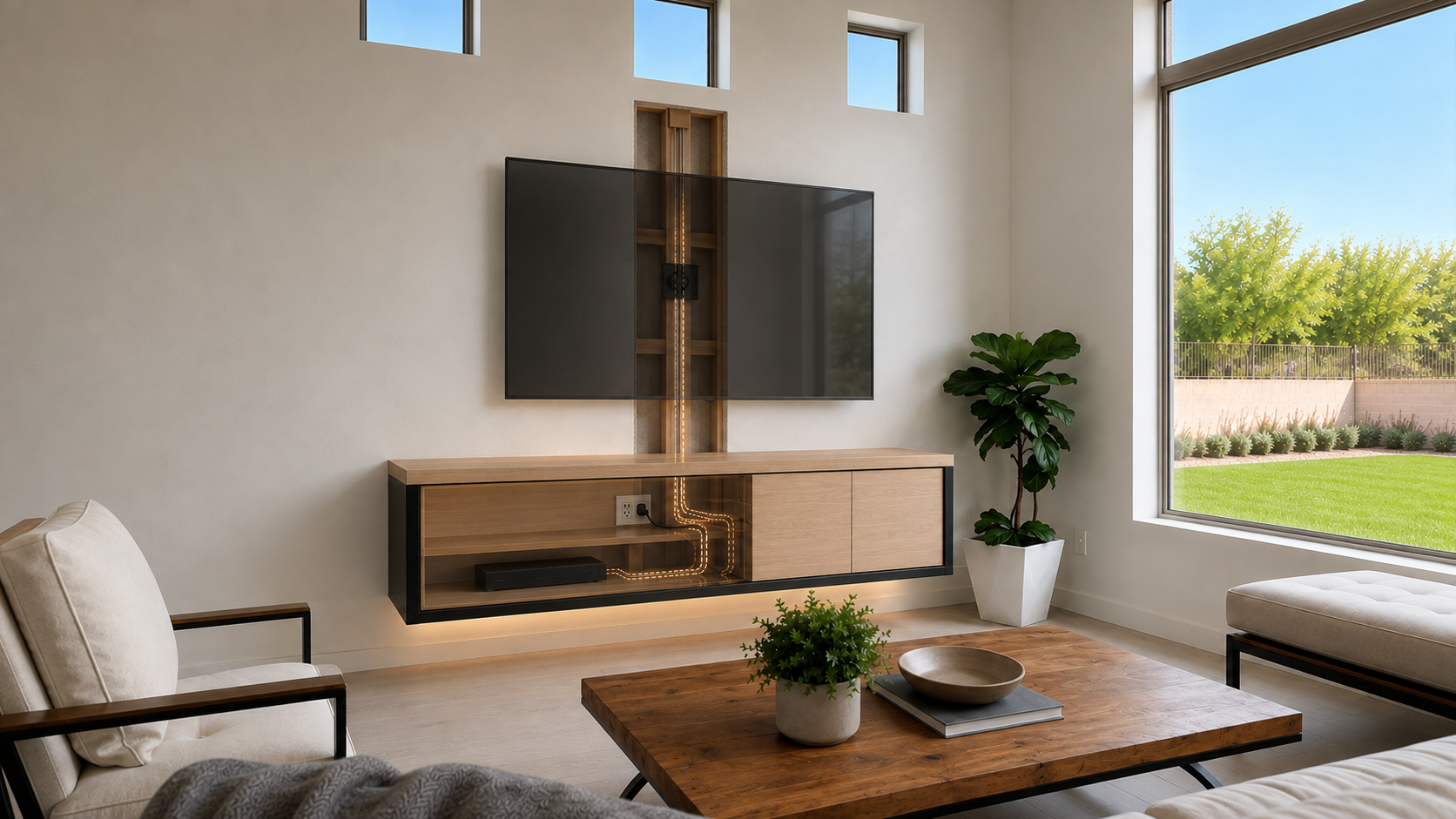 Entertainment centers and technology integrated furniture service category.